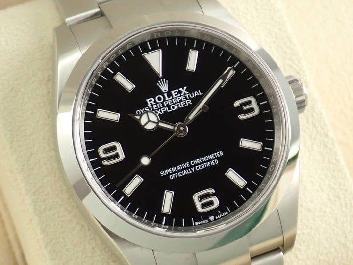 ロレックス エクスプローラー36 Ref.124270 ステンレススチール ブラック文字盤