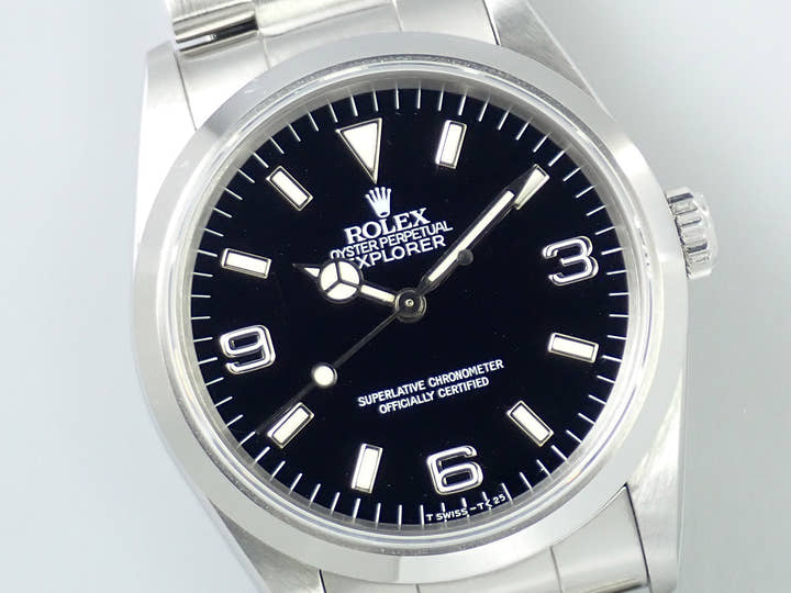 ロレックス エクスプローラーI Ref.14270 ステンレススチール ブラック文字盤