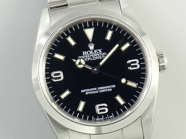 ロレックス エクスプローラーI Ref.14270 ステンレススチール ブラック文字盤