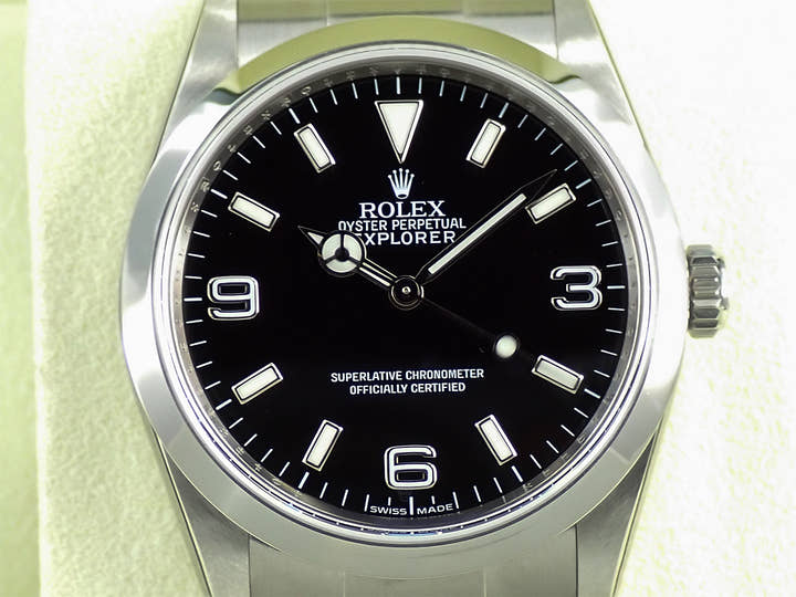 ロレックス エクスプローラーI Ref.114270 ステンレススチール ブラック文字盤