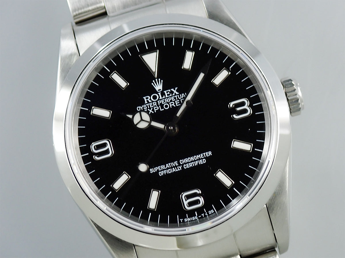 ロレックス エクスプローラーI Ref.14270 ブラック文字盤 中古 1A6JAKHH