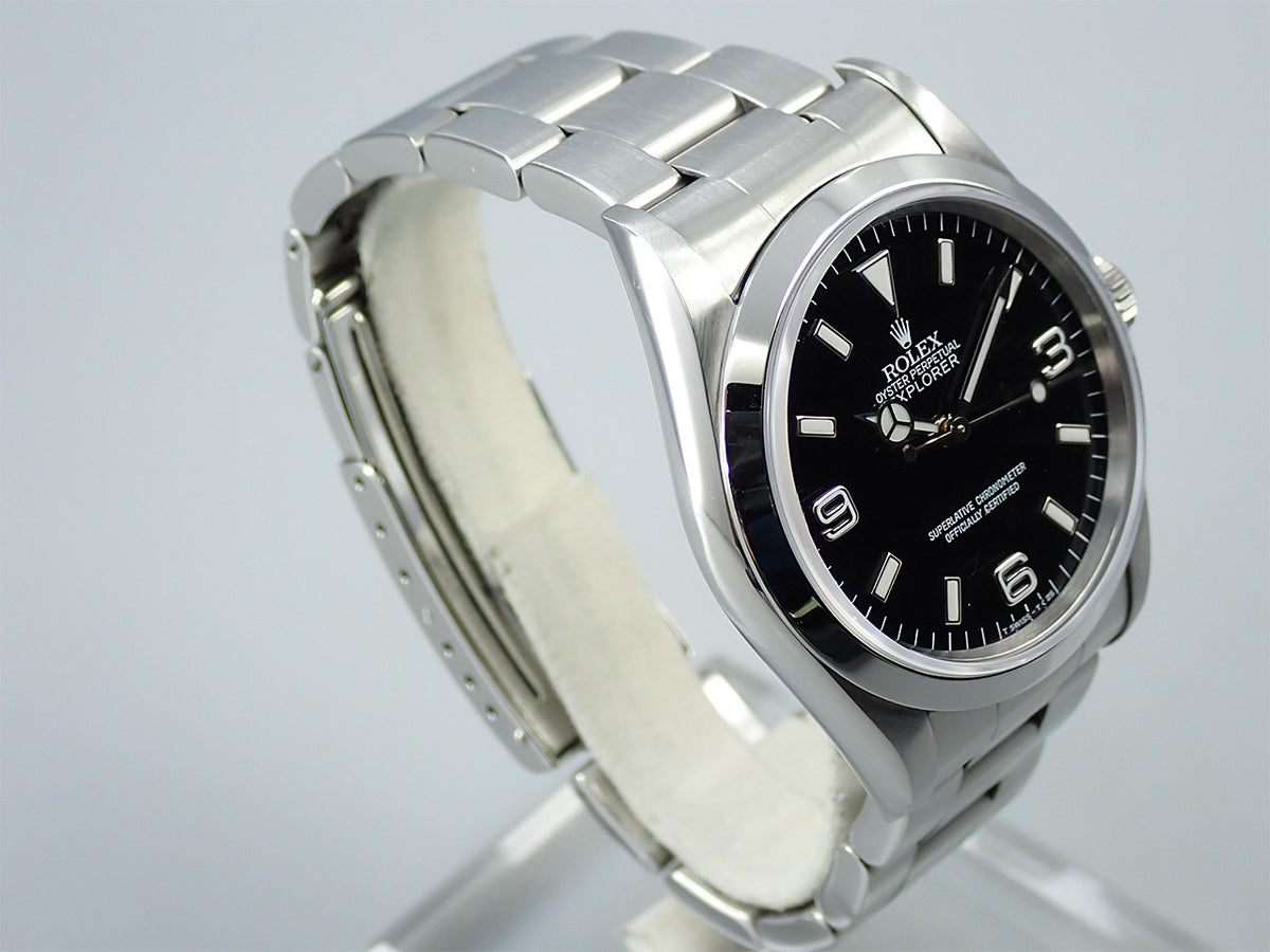 ロレックス エクスプローラーI Ref.14270 ブラック文字盤 中古 1A6JAKHH