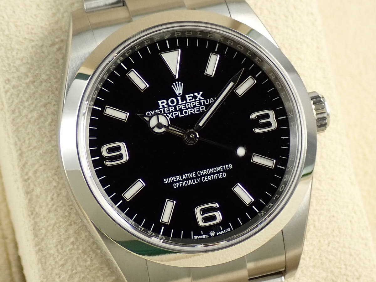 ロレックス エクスプローラーI Ref.124270 ブラック文字盤 未使用 YY0P1314
