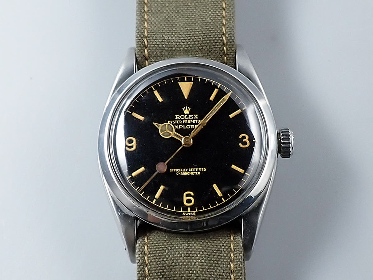ロレックス エクスプローラーI Ref.6610 ブラック文字盤 中古 F9075358