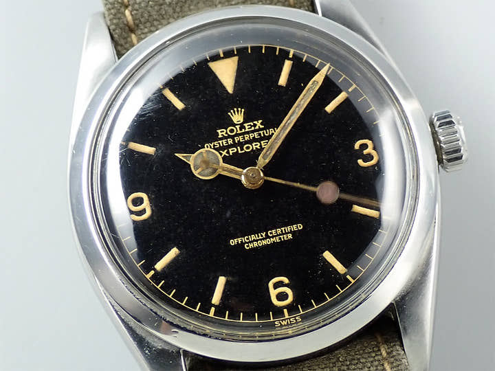 ロレックス エクスプローラーI Ref.6610 ステンレススチール ブラック文字盤