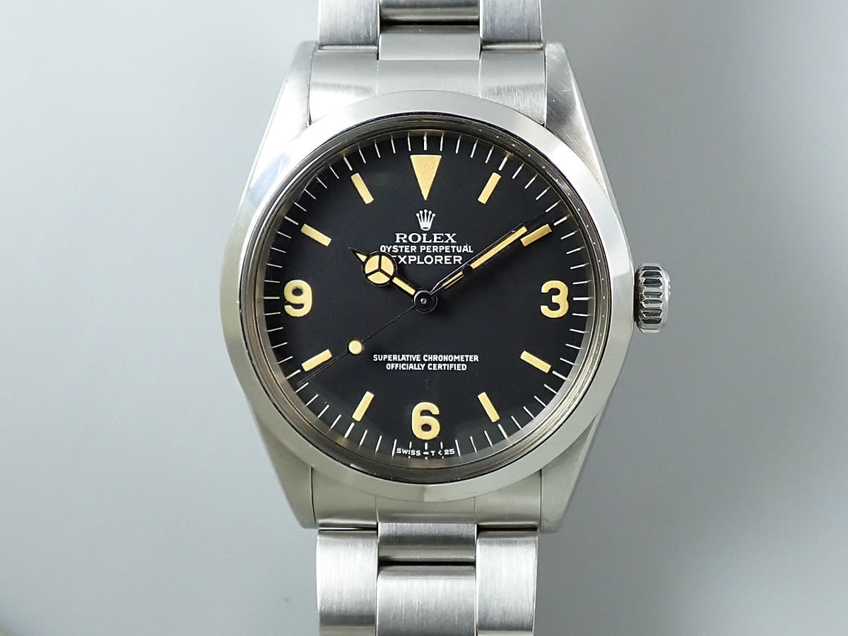 ロレックス エクスプローラーI Ref.1016 ブラック文字盤 中古 YZL40383