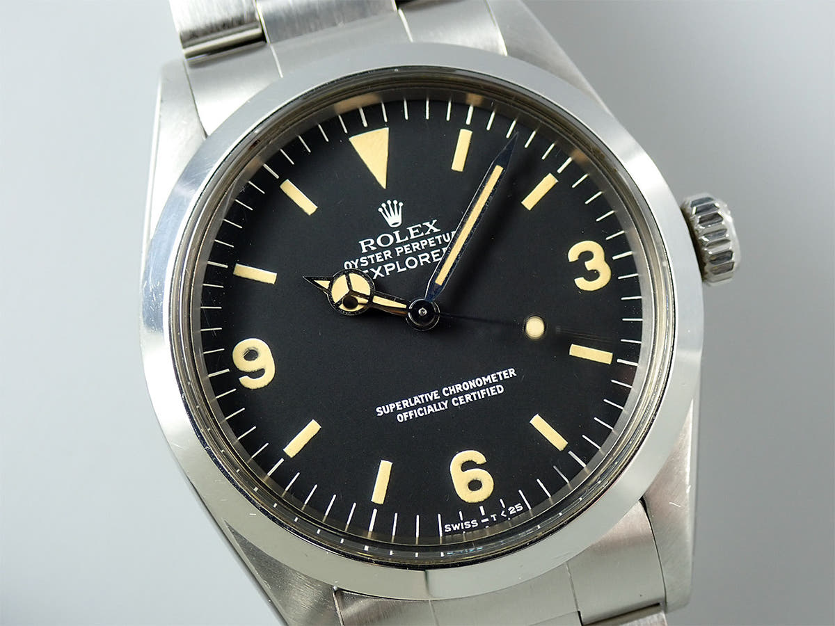 ロレックス エクスプローラーI Ref.1016 ブラック文字盤 中古 YZL40383