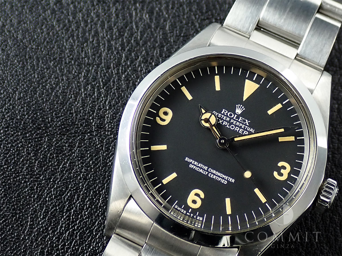 ロレックス エクスプローラーI Ref.1016 ブラック文字盤 中古 YZL40383
