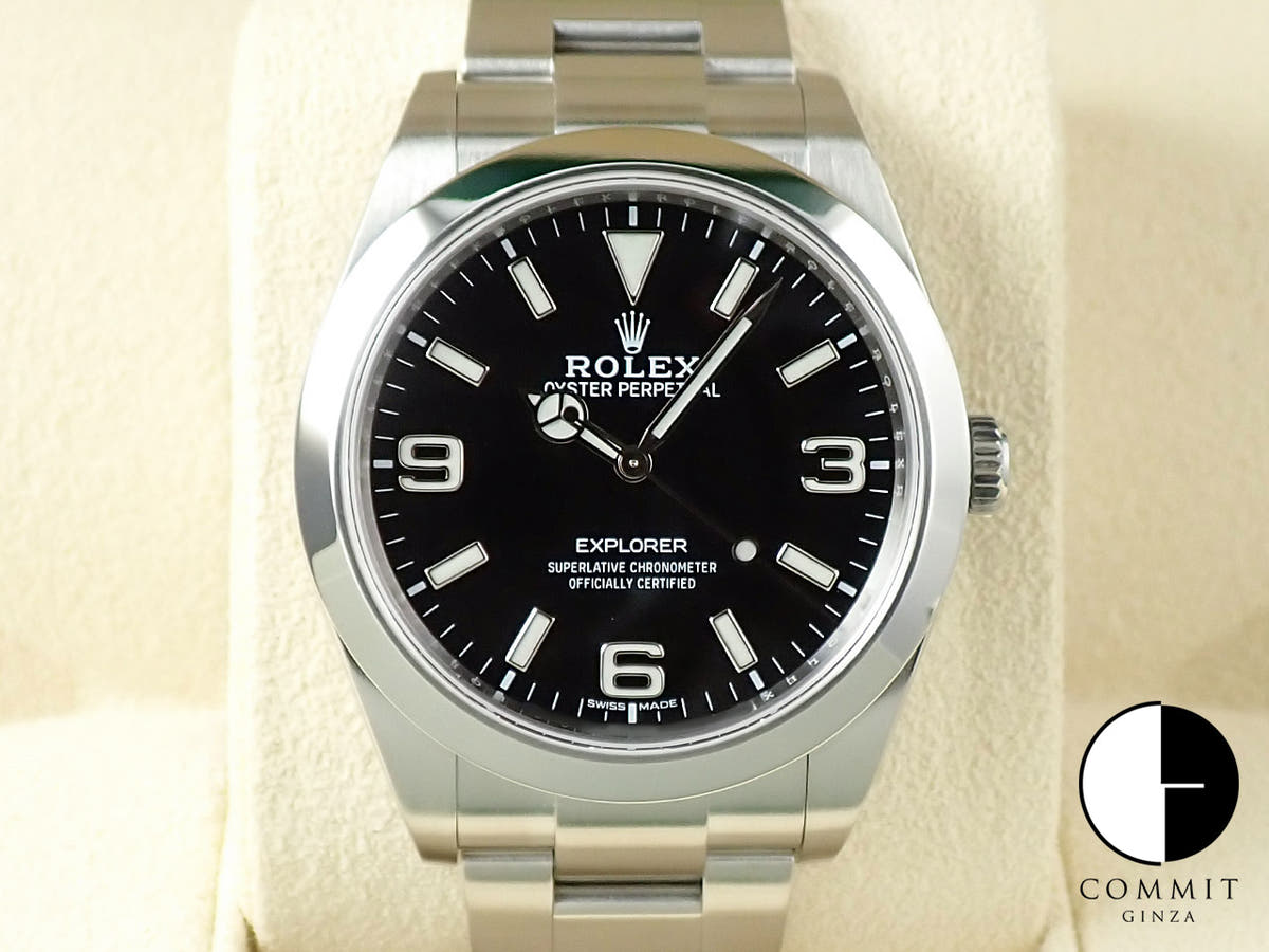 ロレックス エクスプローラーI Ref.214270 ブラック文字盤 美品 9PCATKAP