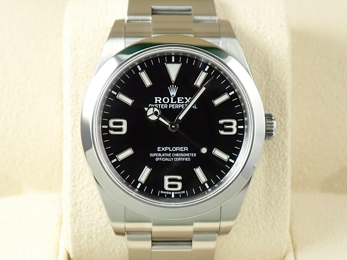 ロレックス エクスプローラーI Ref.214270 ブラック文字盤 美品 9PCATKAP