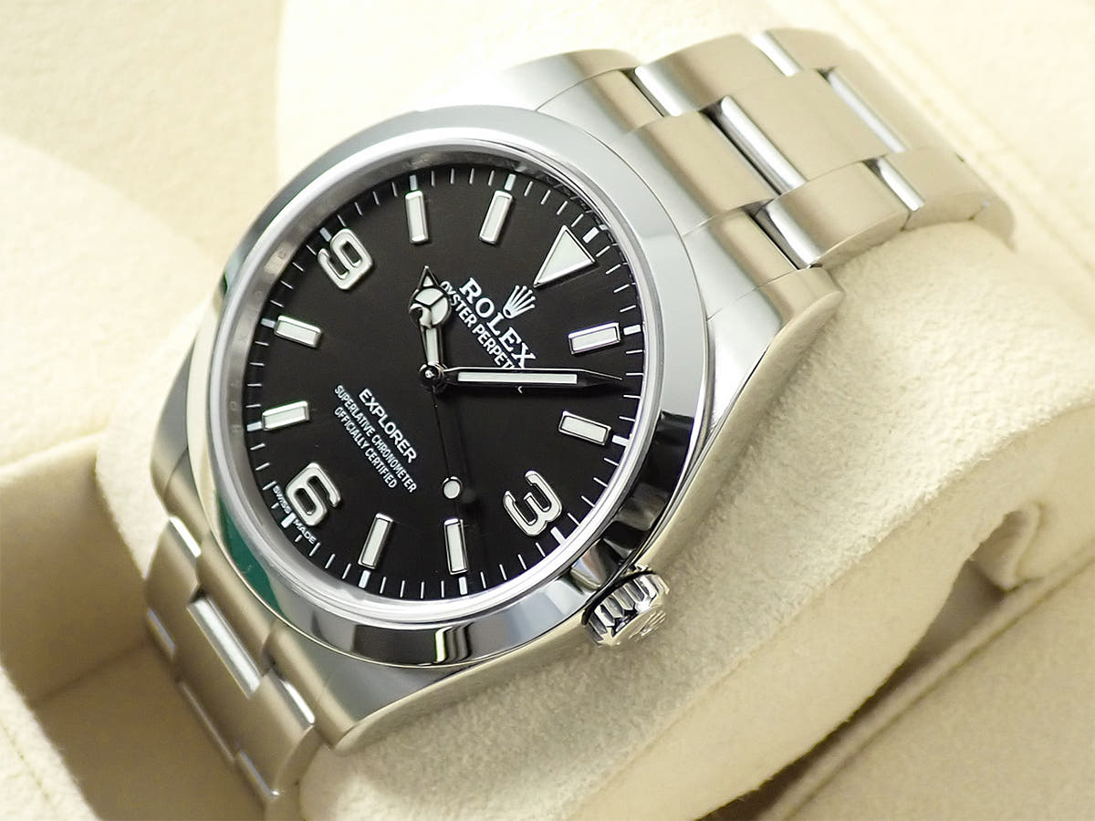 ロレックス エクスプローラーI Ref.214270 ブラック文字盤 美品 9PCATKAP
