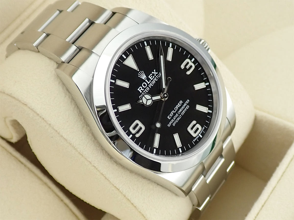 ロレックス エクスプローラーI Ref.214270 ブラック文字盤 美品 9PCATKAP