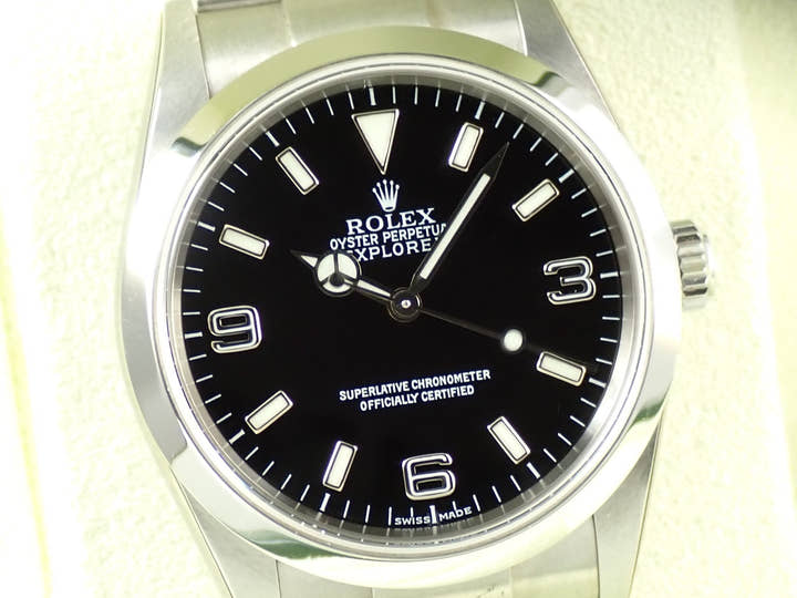 ロレックス エクスプローラーI Ref.114270 ステンレススチール ブラック文字盤