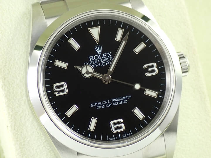 ロレックス エクスプローラーI Ref.114270 ステンレススチール ブラック文字盤