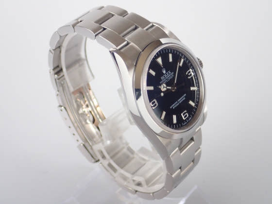 ロレックス エクスプローラーI Ref.114270 ブラック文字盤 中古 explorer1-4