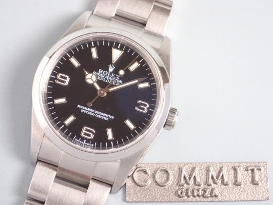 ロレックス エクスプローラーI Ref.114270 ブラック文字盤 中古 explorer1-5
