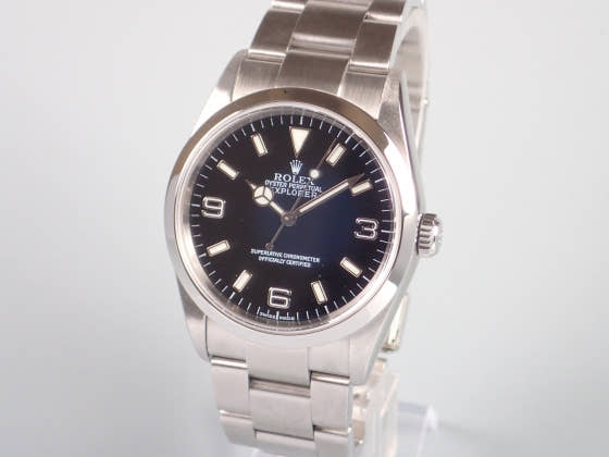 ロレックス エクスプローラーI Ref.114270 ブラック文字盤 中古 explorer1-5