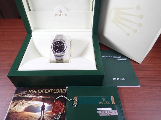 ロレックス エクスプローラーI Ref.114270 ブラック文字盤 中古 explorer1-7