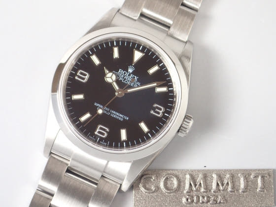 ロレックス エクスプローラーI Ref.114270 ブラック文字盤 中古 explorer1-7