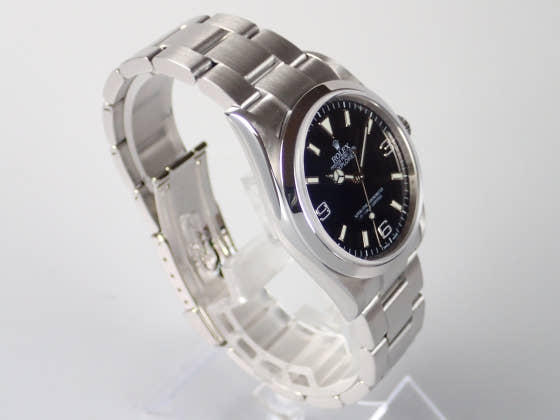 ロレックス エクスプローラーI Ref.114270 ブラック文字盤 中古 explorer1-7