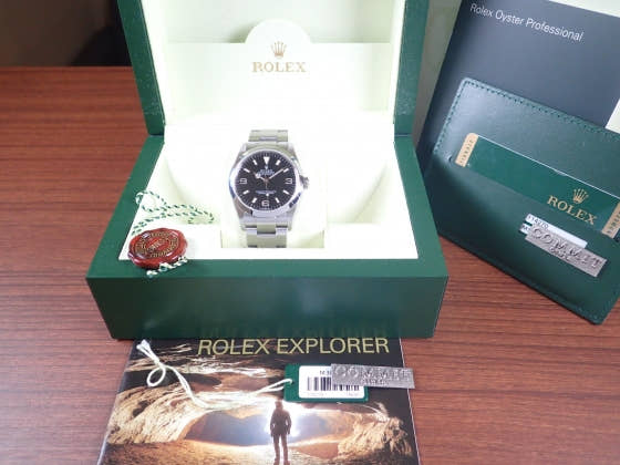 ロレックス エクスプローラーI Ref.114270 ブラック文字盤 中古 explorer1-8