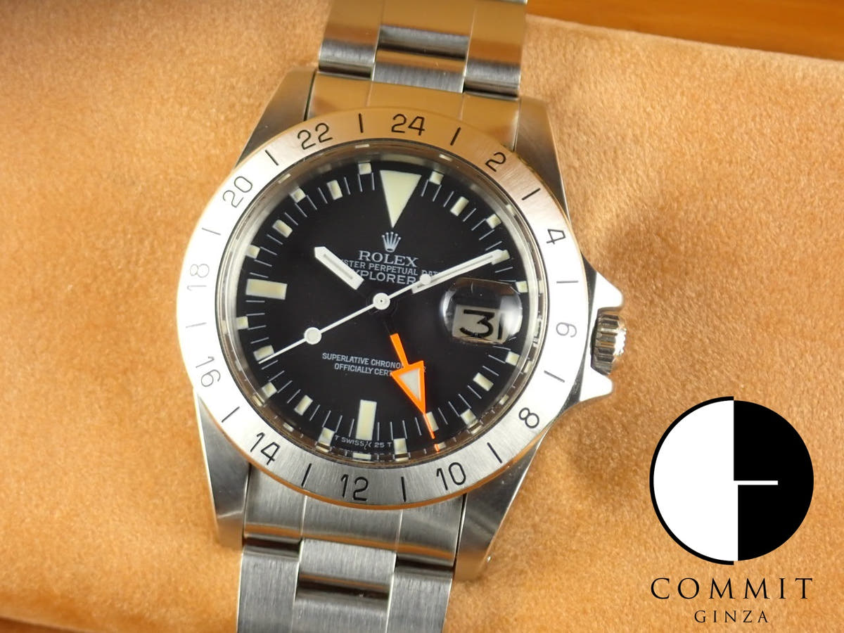 ロレックス エクスプローラーII Ref.1655 ブラック文字盤 中古 explorer2-104