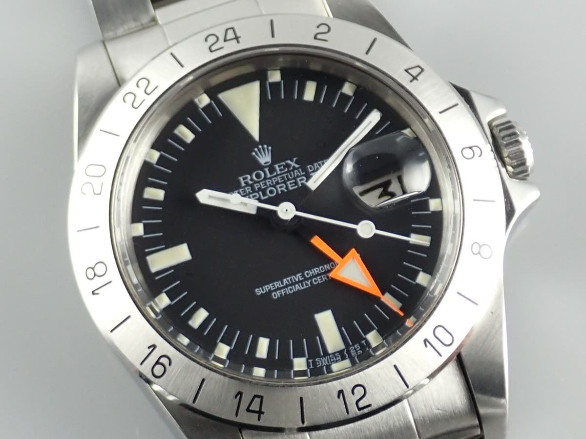 ロレックス エクスプローラーII Ref.1655 ブラック文字盤 中古 explorer2-104