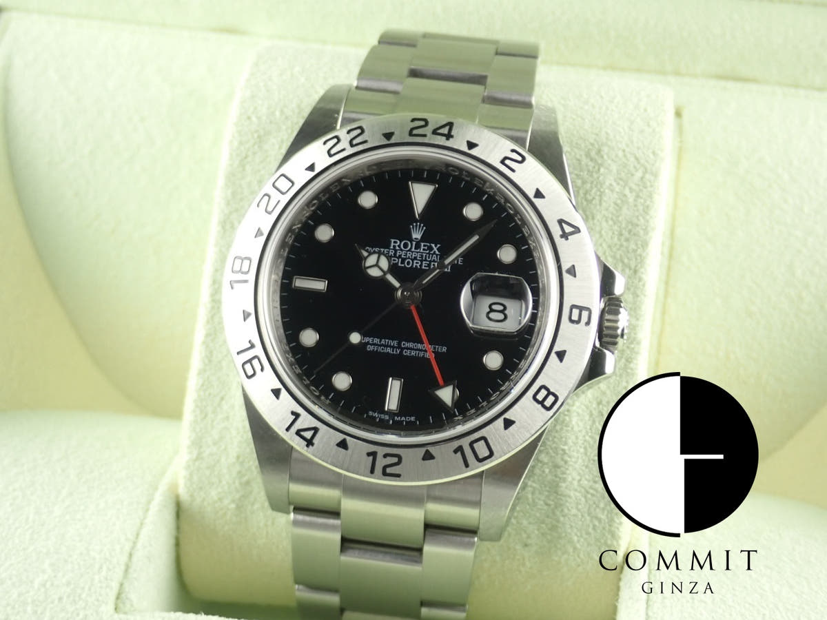 ロレックス エクスプローラーII Ref.16570 ブラック文字盤 中古 explorer2-123