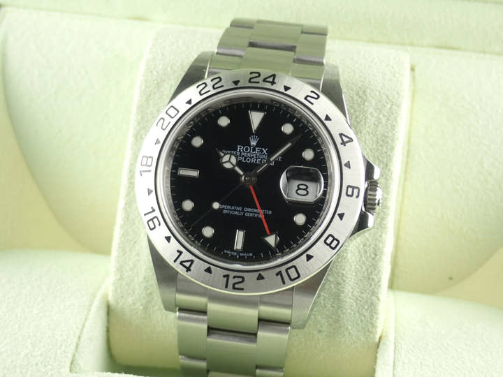 ロレックス エクスプローラーII Ref.16570 ブラック文字盤 中古 explorer2-123