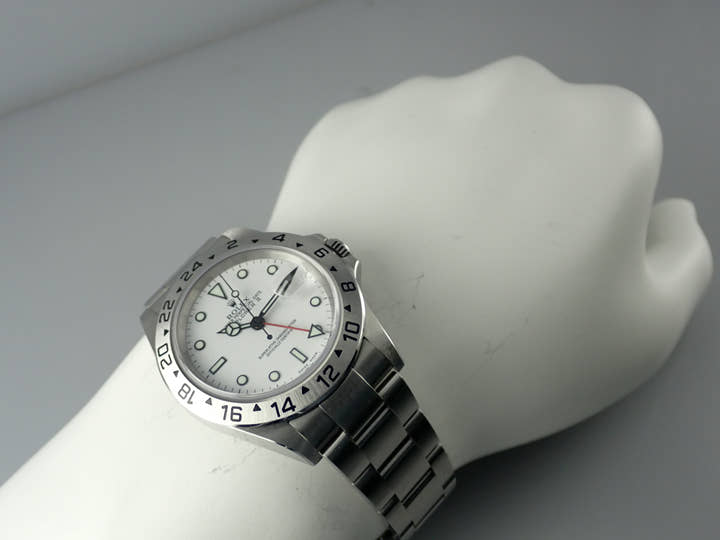 ロレックス エクスプローラーII Ref.16570 ホワイト文字盤 中古 explorer2-124