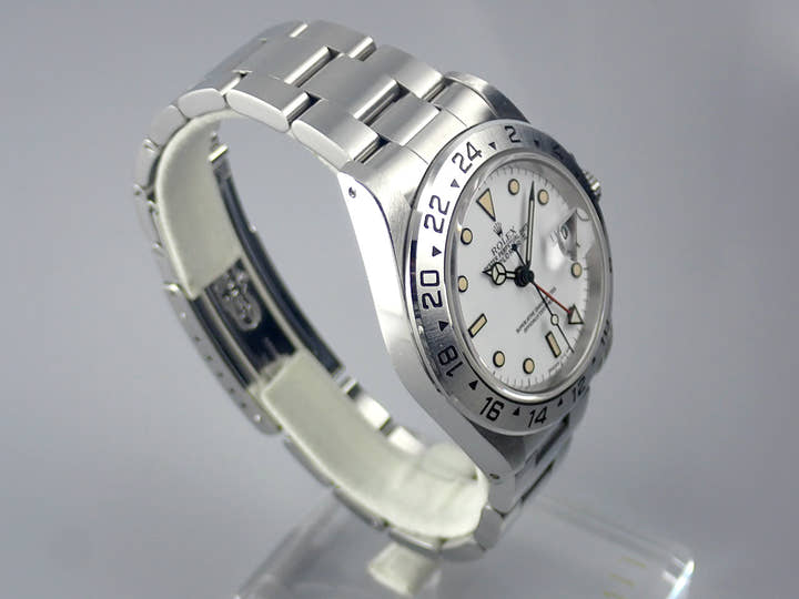 ロレックス エクスプローラーII Ref.16570 ホワイト文字盤 中古 explorer2-125-2