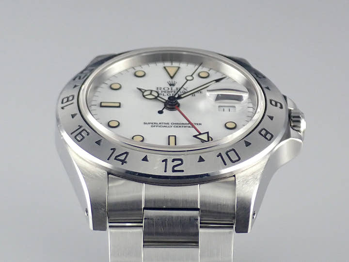 ロレックス エクスプローラーII Ref.16570 ホワイト文字盤 中古 explorer2-125-2