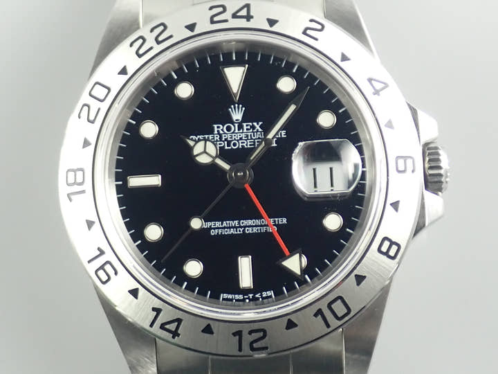 ロレックス エクスプローラーII Ref.16570 ブラック文字盤 美品 explorer2-136