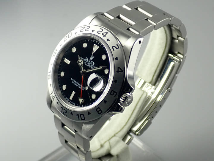 ロレックス エクスプローラーII Ref.16570 ブラック文字盤 美品 explorer2-136