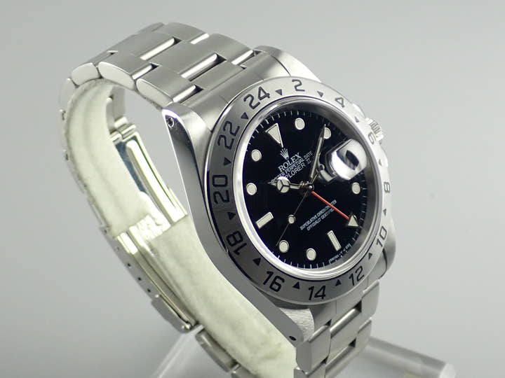 ロレックス エクスプローラーII Ref.16570 ブラック文字盤 美品 explorer2-136