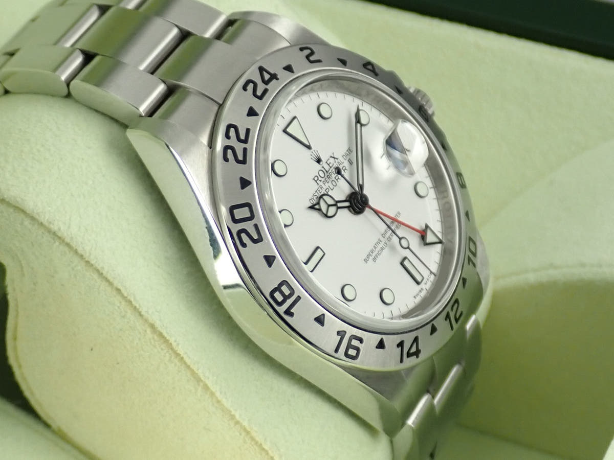 ロレックス エクスプローラーII Ref.16570 ホワイト文字盤 中古 explorer2-146