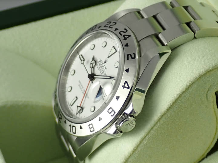 ロレックス エクスプローラーII Ref.16570 ホワイト文字盤 中古 explorer2-146