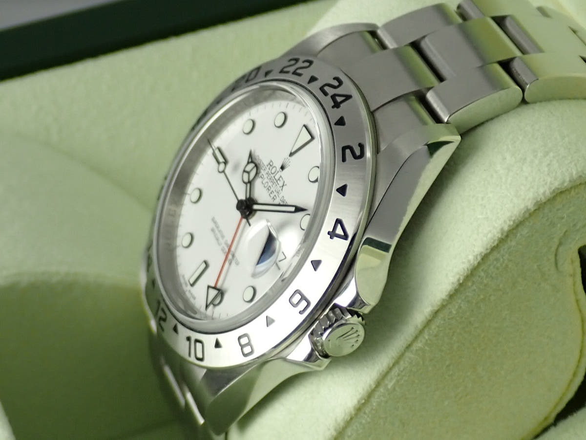 ロレックス エクスプローラーII Ref.16570 ホワイト文字盤 中古 explorer2-146