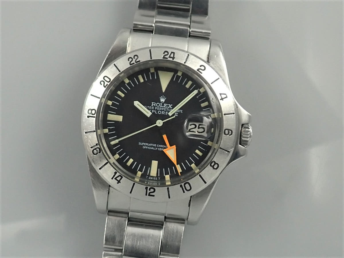 ロレックス エクスプローラーII Ref.1655 ブラック文字盤 中古 explorer2-149