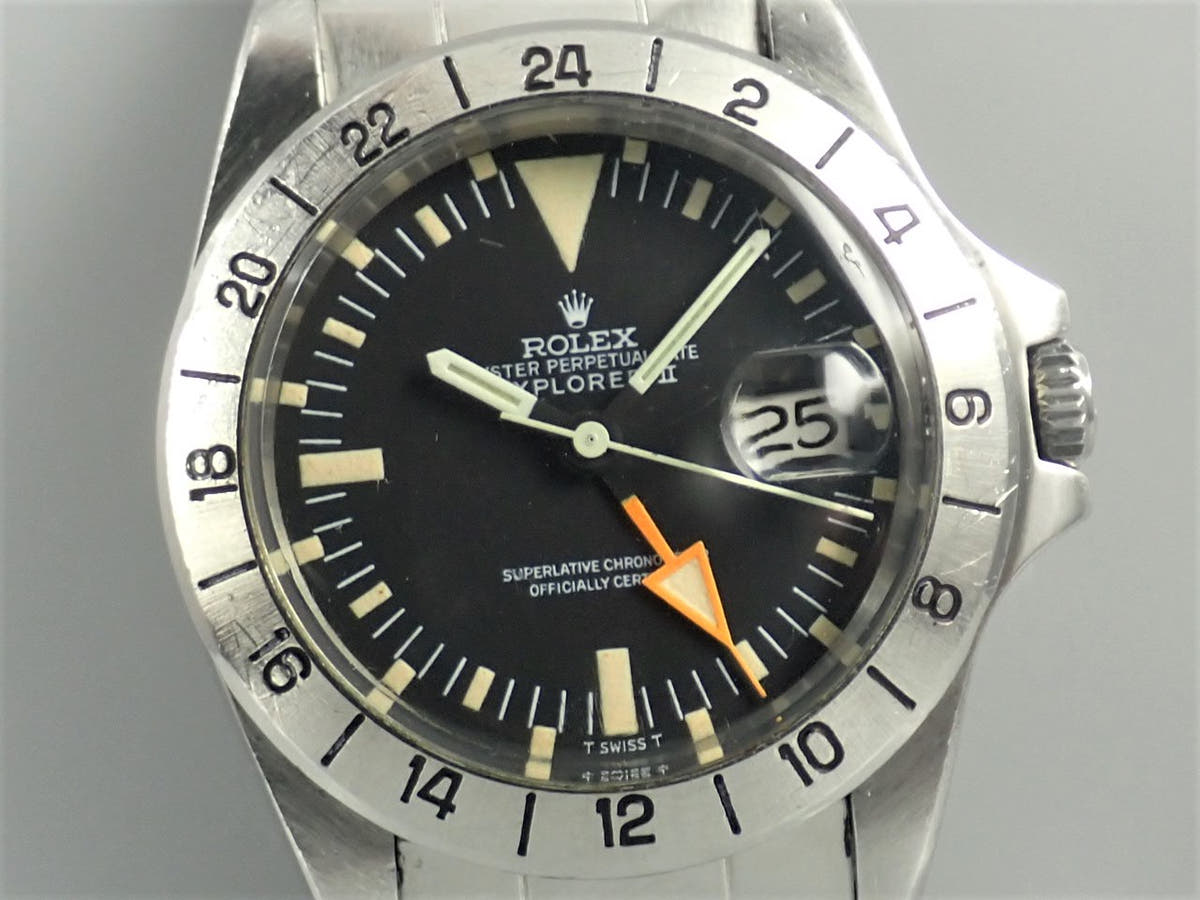 ロレックス エクスプローラーII Ref.1655 ブラック文字盤 中古 explorer2-149