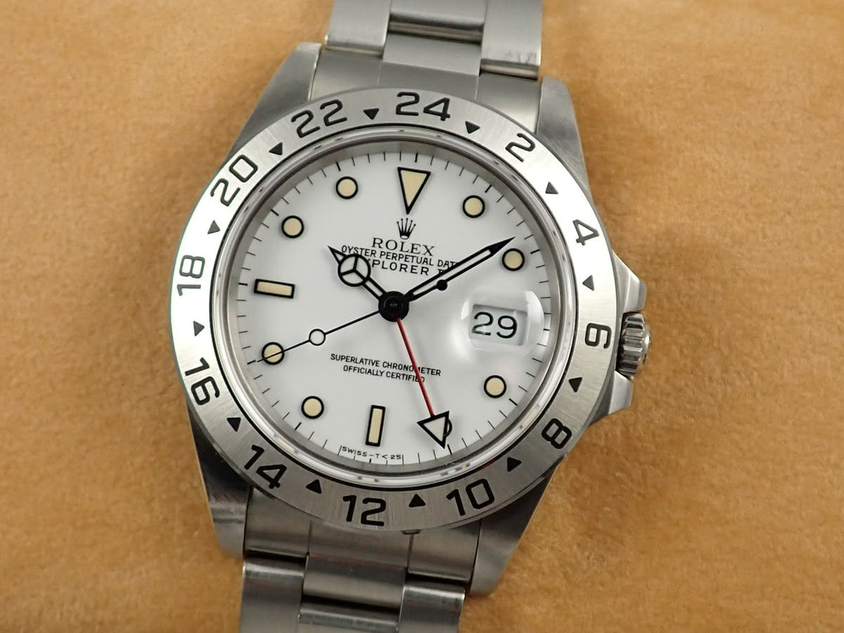 ロレックス エクスプローラーII Ref.16570 ホワイト文字盤 中古 explorer2-151