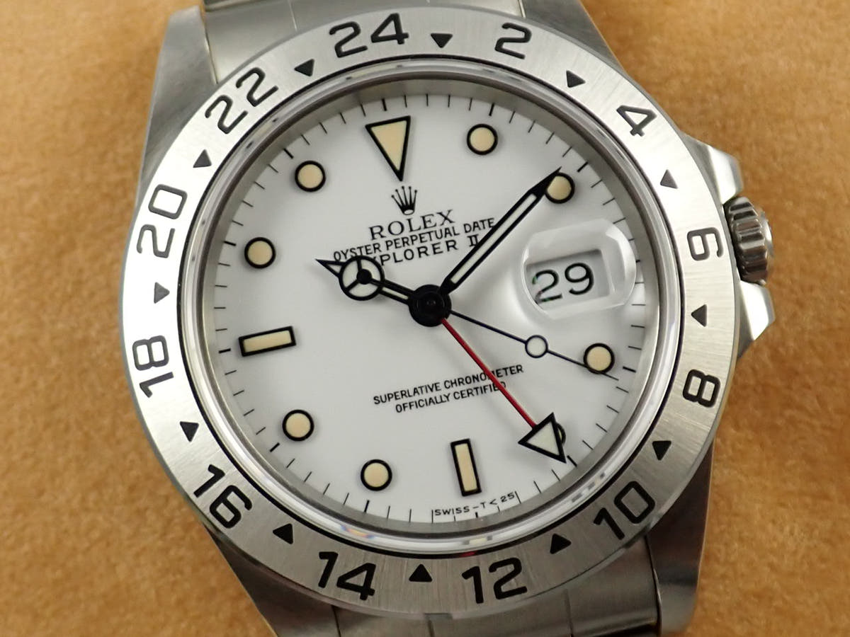 ロレックス エクスプローラーII Ref.16570 ホワイト文字盤 中古 explorer2-151