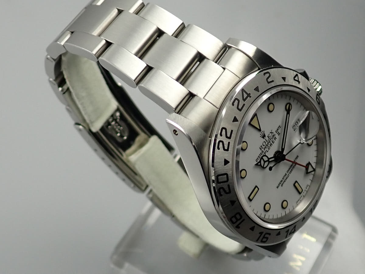 ロレックス エクスプローラーII Ref.16570 ホワイト文字盤 中古 explorer2-151