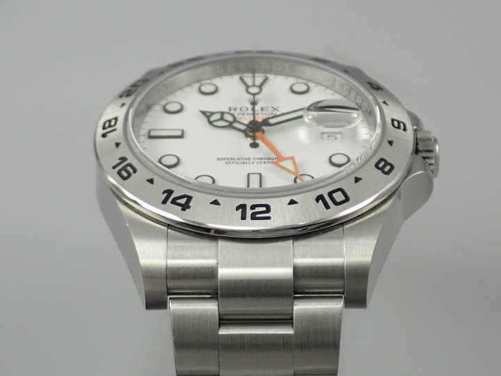 ロレックス エクスプローラーII Ref.216570 ホワイト文字盤 中古 explorer2-152