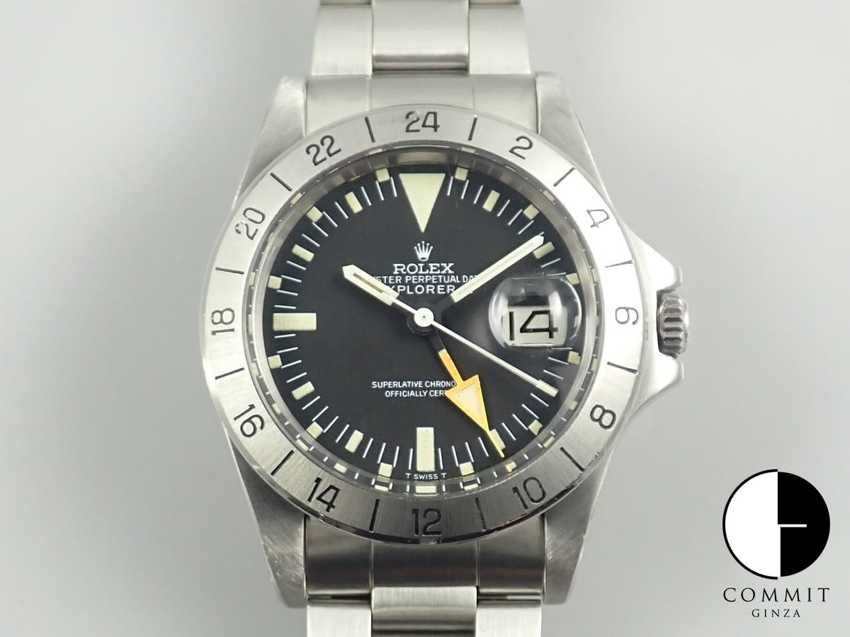 ロレックス エクスプローラーII Ref.1655 ブラック文字盤 中古 XKF99P43