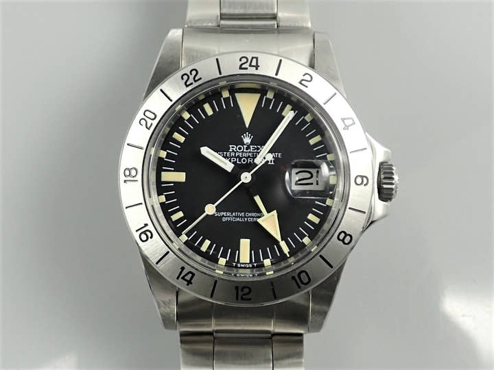 ロレックス エクスプローラーII Ref.1655 ブラック文字盤 中古 Y78W1701