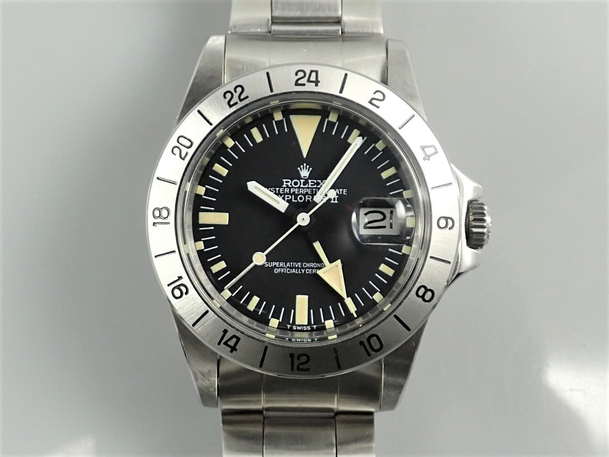 ロレックス エクスプローラーII Ref.1655 ブラック文字盤 中古 Y78W1701