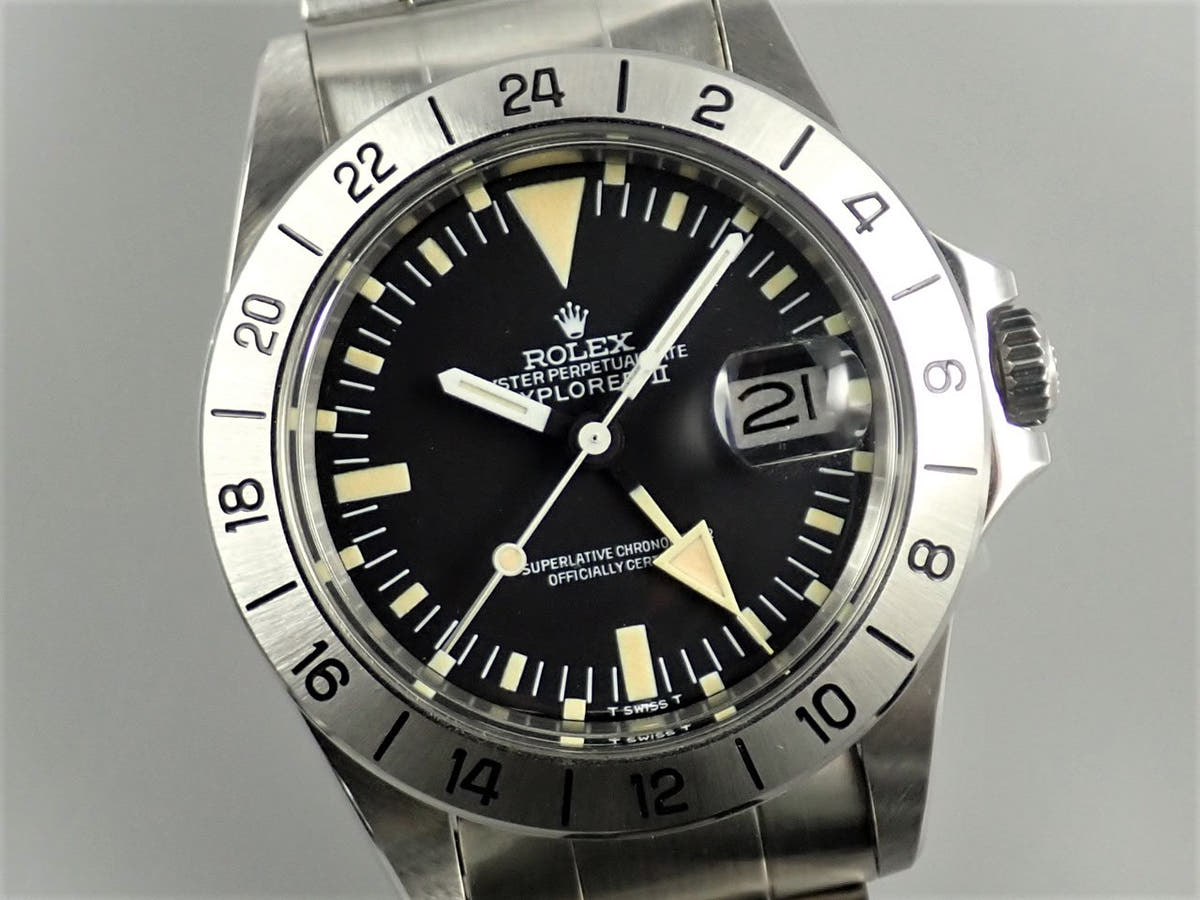 ロレックス エクスプローラーII Ref.1655 ブラック文字盤 中古 Y78W1701