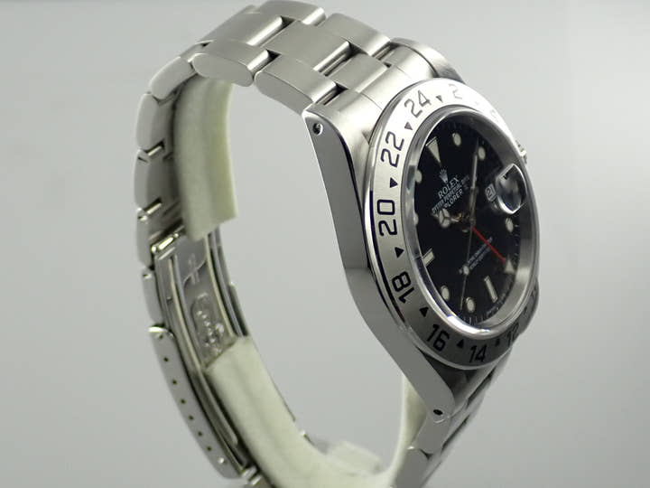 ロレックス エクスプローラーII Ref.16570 ステンレススチール ブラック文字盤