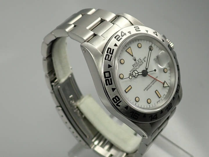 ロレックス エクスプローラーII Ref.16550 ステンレススチール ホワイト文字盤